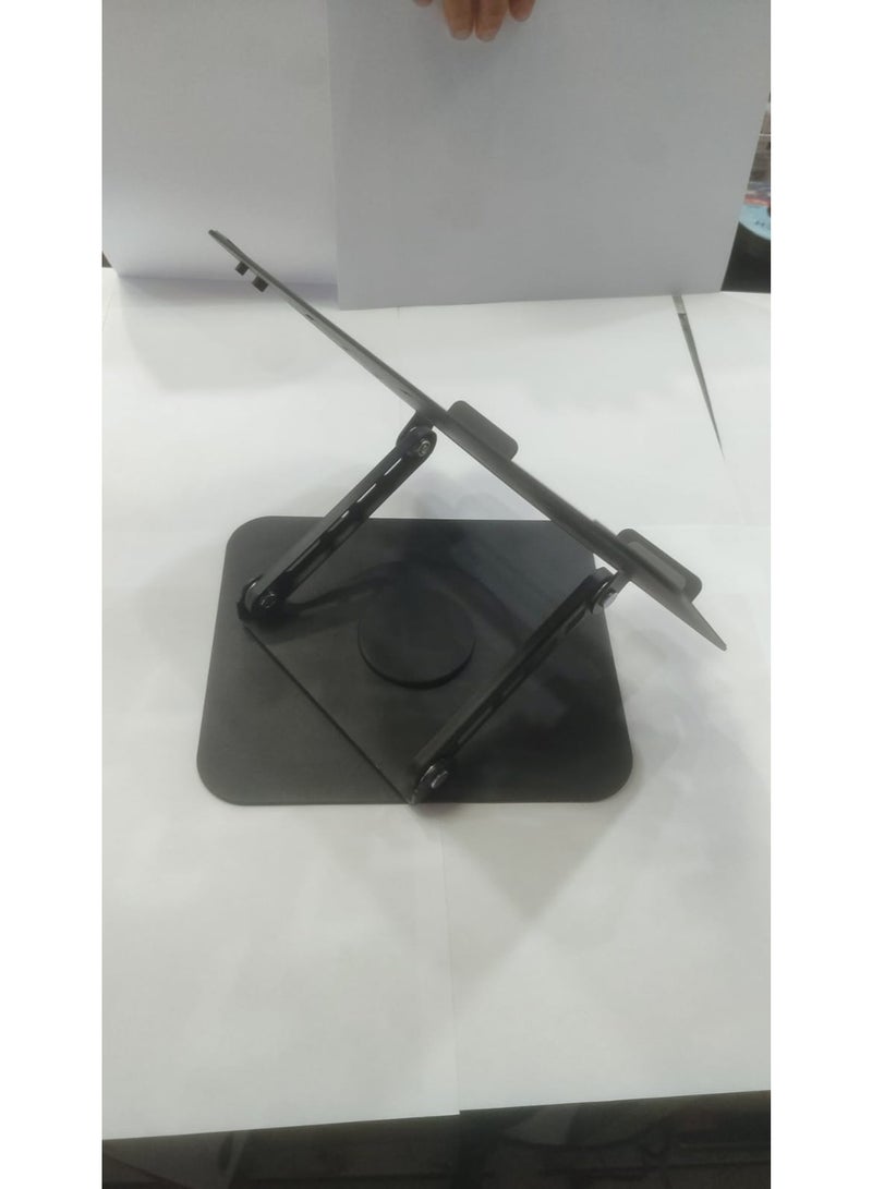 Ultra-Durable Carbon Steel Laptop Stand for Large Devices up to 17.3 inches, 360° Rotating Stand with Foldable Design, Stable Anti-Shake Desktop Base - multicolor - Image 5