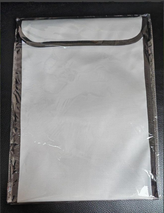 Multipurpose Fireproof Document Holder Waterproof Money Bag Large Capacity Storage Pouch 2 Pack Silver Aluminum Foil Indoor Outdoor (M) - Image 5