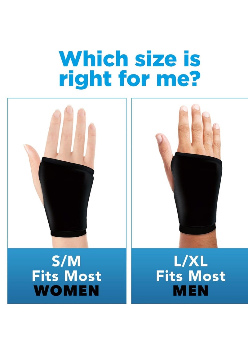 SYOSI - Wrist Ice Pack - Soft Gel Wrap for Either Hot & Cold Hand Therapy Relief Arthritis, Tendonitis, Carpal Tunnel Pain, Injuries Swelling Fits Most Men L - Image 1