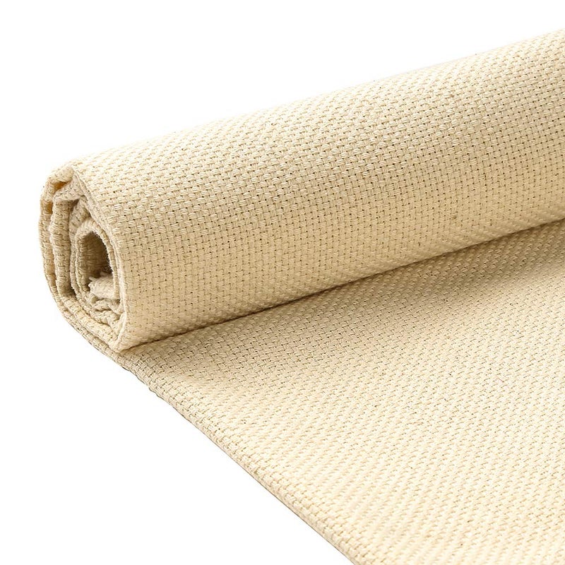 Pllieay Tufting Cloth Punch Needle Fabric Embroidery Fabric Monks Cloth for Punch Needle Embroidery RugPunch Pinch Needle 264 x 193 Inch