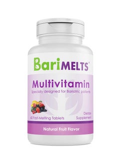 BariMelts Multivitamin Dissolvable Bariatric Vitamins Natural Fruit Flavor 60 Fast Melting Tablets  - Image 2