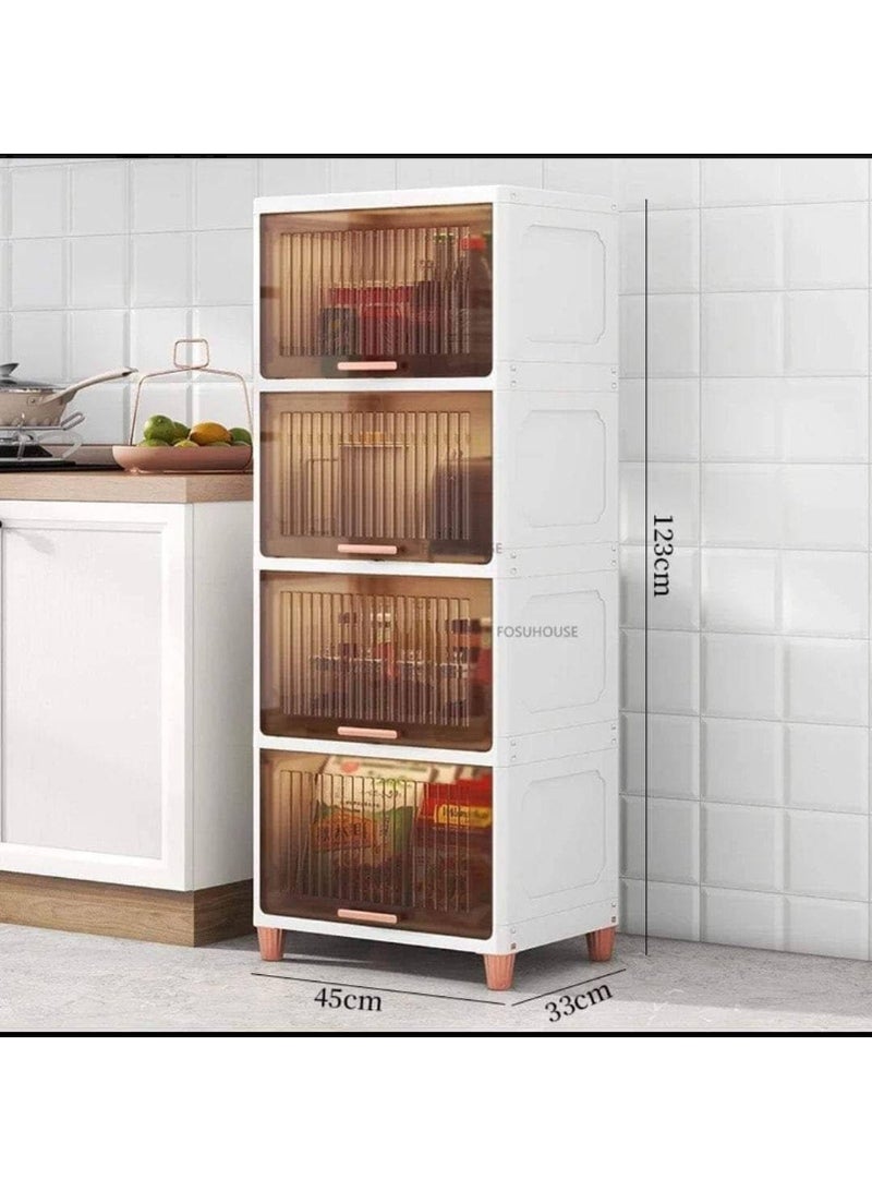 Modern 4-Tier Multi-Purpose Organizer Rack | Kitchen & Bathroom Storage & Organization Unit | Durable High-Quality Home Essential - Image 3