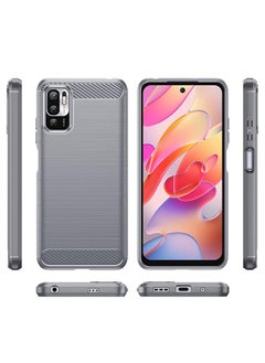 Ant Phone Case for Xiaomi Redmi Note 10 5G Protector Cover and Cell Accessories TPU Silicone Protective Redmi Note 10 5G Carbon Fiber Grey  - Image 3