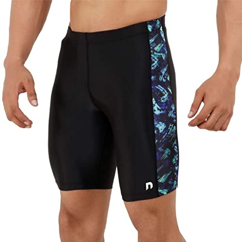 NEVER LOSE Swimwear Swimming Jammers for Men (Blue Nylon, M) - Image 1