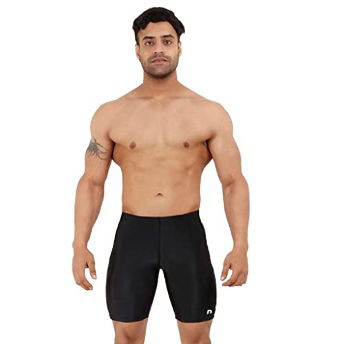 NEVER LOSE Swimwear Swimming Jammers for Men (Blue Nylon, M) - Image 5
