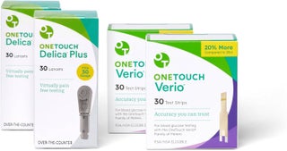 OneTouch Delica Plus Lancets & OneTouch Verio Test Strips Bundle - Fine 30-Gauge - for Diabetes Testing - Diabetic Supplies for Blood Sugar Monitor - Includes 60 Test Strips & 60 Lancets - pzsku/Z1DF95DFF2718B09B0AFFZ/45/_/1744284158/42bb3940-397c-4c72-81e1-3e929242f65f