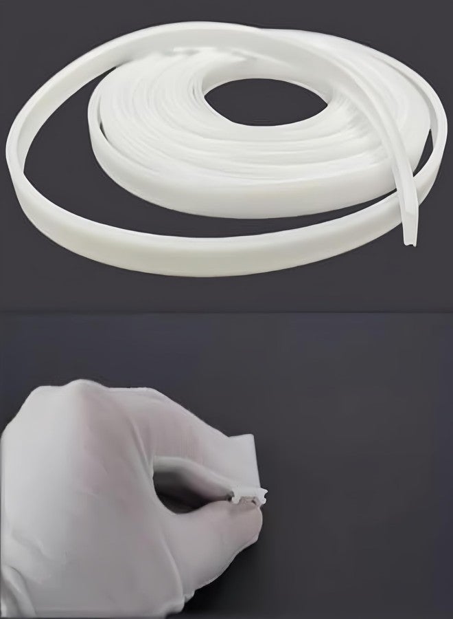 غطاء سيليكون LED بطول 5 أمتار من KSDLMPA، موزع سيليكون ذو هيكل من الألومنيوم لشرائط الإضاءة، إضاءة السقف، غطاء خزانة قابل للاستبدال (16 مم) - Image 1