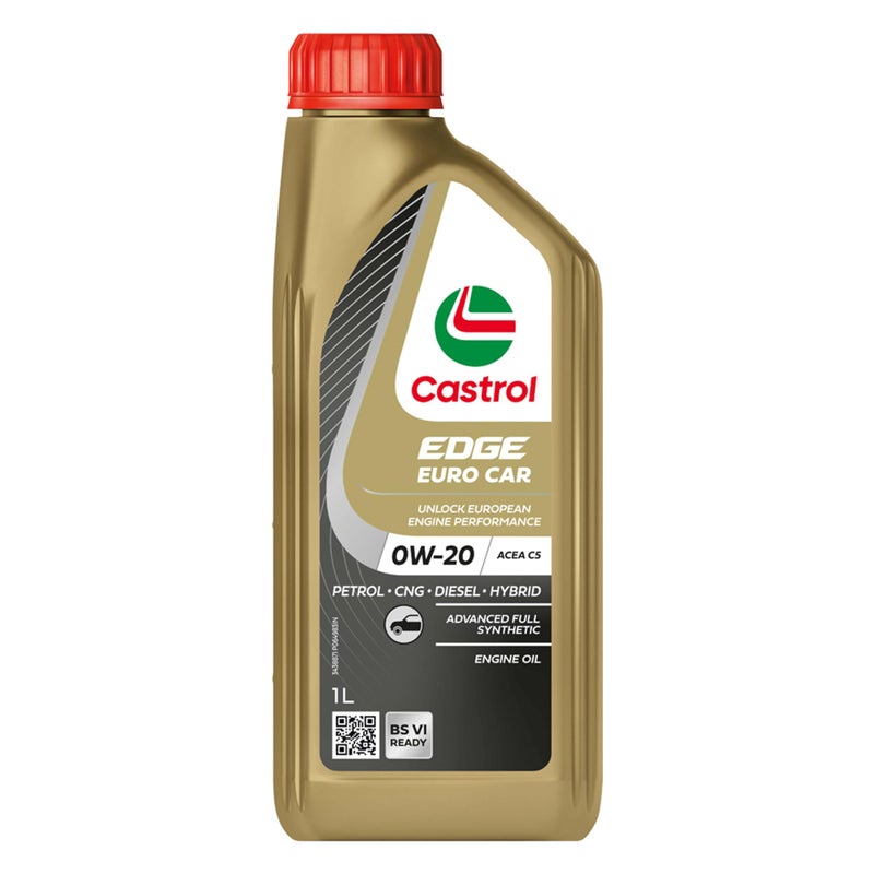 Castrol EDGE Euro Car 0W-20 M Advanced Full Synthetic Engine Oil | Power Boost Technology | 40%* Improved Performance | For Petrol, Diesel, CNG & Hybrid Cars | 1L - Image 2