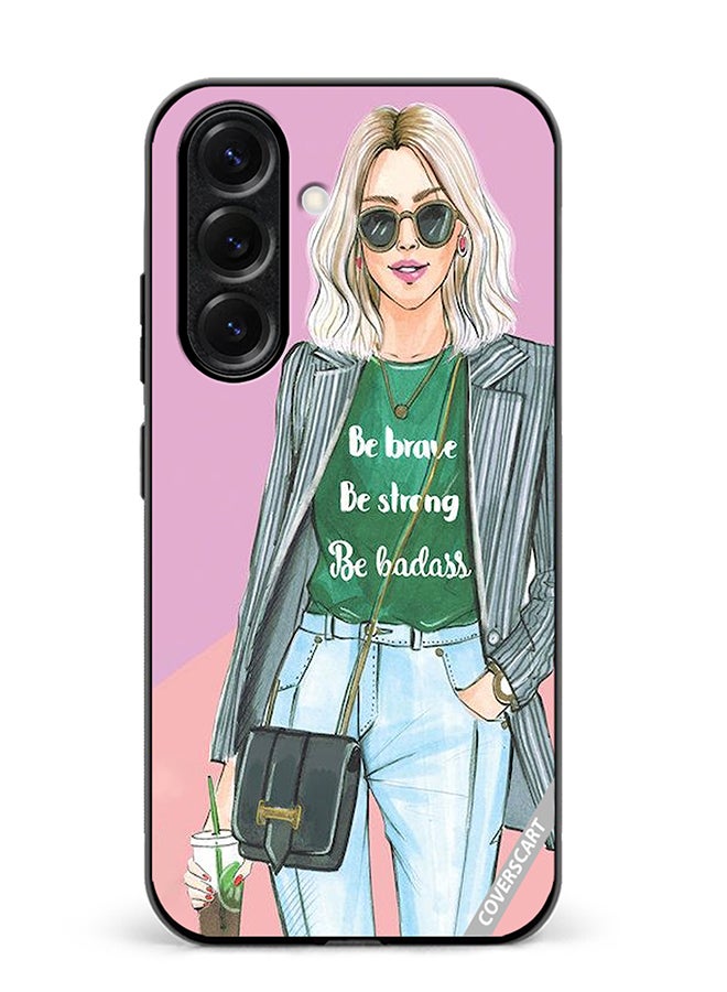 VR CREATIVE Protective Case Cover For Samsung Galaxy S25 Plus Be Brave Be Strong Design Multicolour
