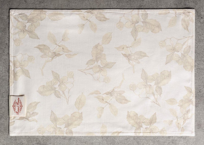 Maison d' Hermine Maison d' Hermine Placemats 100% Cotton Decorative Cloth Place Mat Washable Dinner Placemat  Holiday  Wedding & Dining  Equinoxe - Beige - Thanksgiving/Christmas (Set of 4)  - Image 3