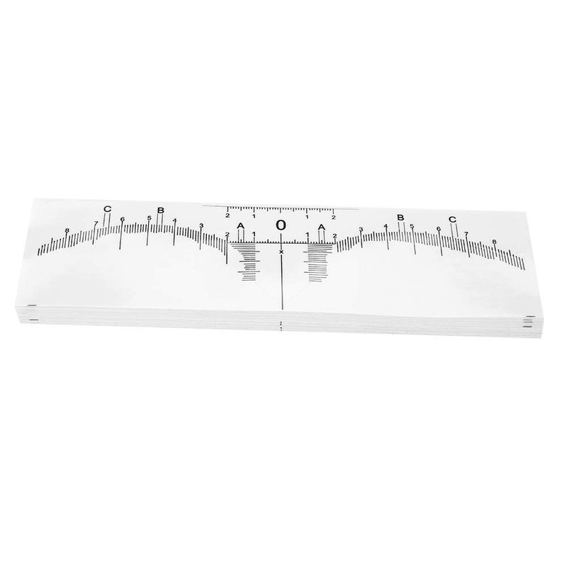 50pcs Eyebrow Ruler Stencils Eyebrow Ruler Sticker Disposable Eyebrow Ruler Measurement Tool Mapping Stickers - Image 1