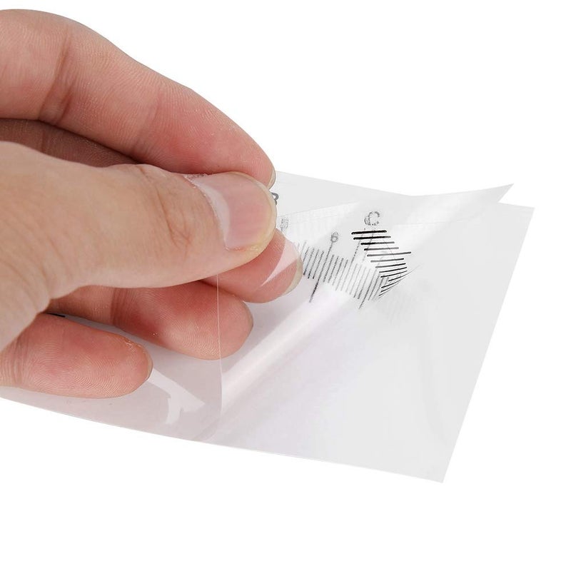 50pcs Eyebrow Ruler Stencils Eyebrow Ruler Sticker Disposable Eyebrow Ruler Measurement Tool Mapping Stickers - Image 3