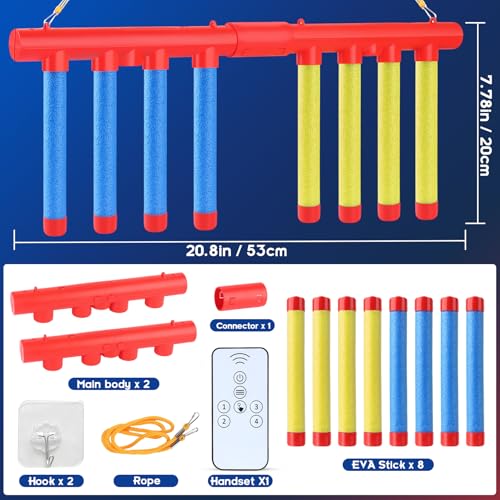 ATG Reflex Sticks Challenge Game Remote Control 3 Speed Modes SoloDual Play HandEye Coordination Reaction Training Toy Drop Sticks Game for Kids Adults - Image 5