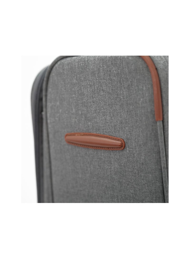 AMERICAN FLYER Softside Luggage Trolley Bag 3 Pieces Set,Grey (S-20",M-24",L-28") - Image 5