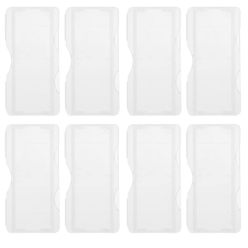 klarako Specimens Slide Holder Terrarium Microscope Slide Bag Set White: 100pcs Microscope Slide Holder Individual Plastic Microscope Slide Storage Box for Lab Plastic Containers - Image 1