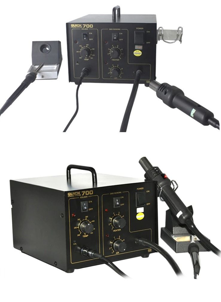 QUICK 2 In 1 Hot Air Rework Station Hot Air Gun BGA De-Soldering Reballing 110V 220V - Image 2