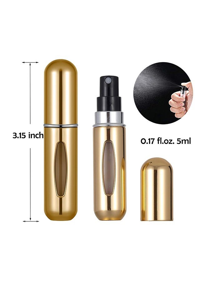 زجاجة عطر صغيرة محمولة قابلة لإعادة الشحن رذاذ ، والسفر من الضروريات ، اكسسوارات السفر 4 حزم 5 مل / 0.2 - Image 2