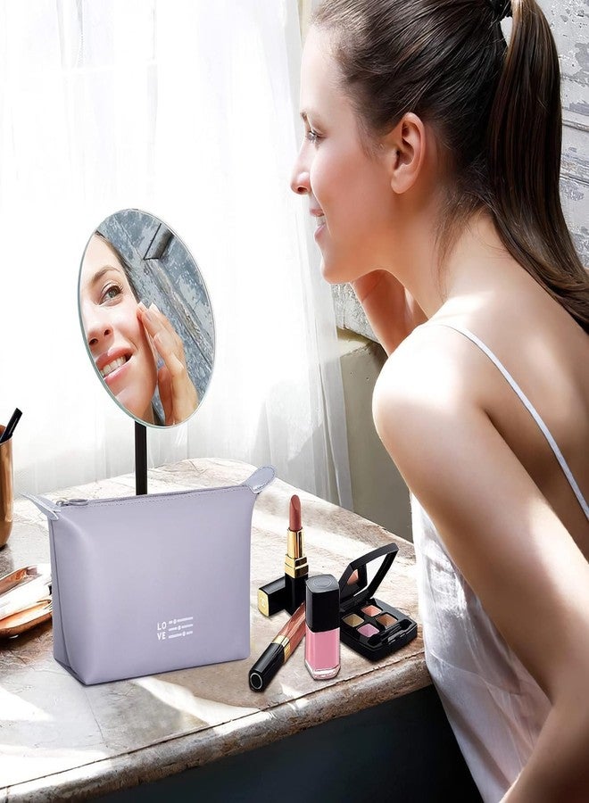 Gikvni Triangle Makeup Bag (Purple) - Image 5