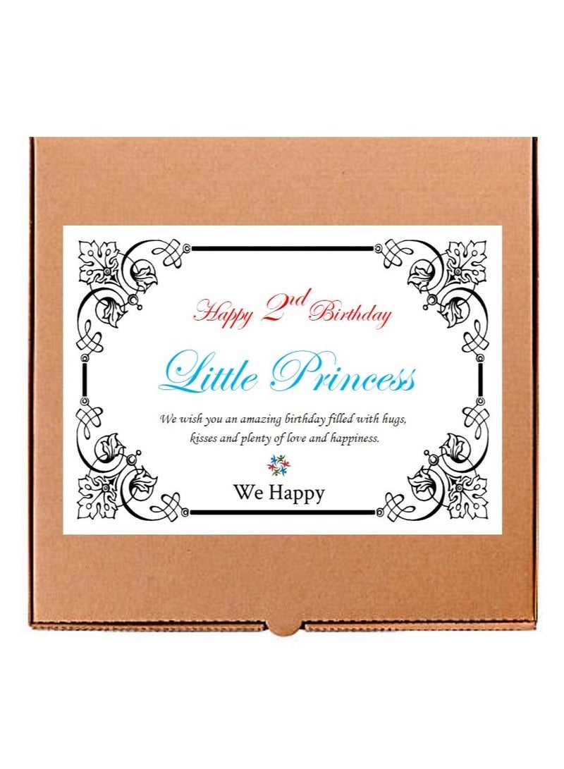 وي هابي نحن سعيد 2 عيد ميلاد طفل بنات اللباس 3 أجهزة الكمبيوتر الأميرة زي - Image 5