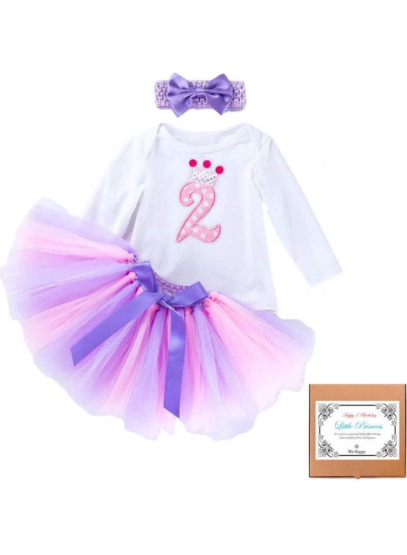 وي هابي نحن سعيد 2 عيد ميلاد طفل بنات اللباس 3 أجهزة الكمبيوتر الأميرة زي - Image 1