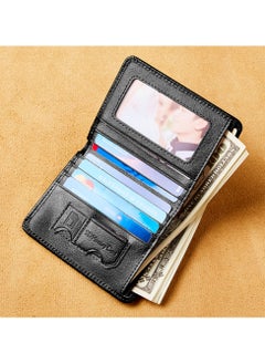 Dante Men's Leather RFID Anti-theft Vertical Wallet (Retro Black)  - Image 5