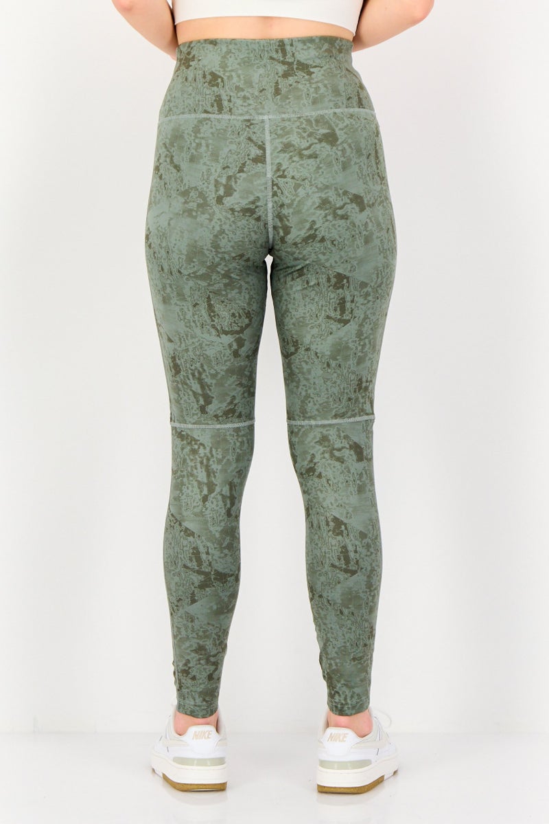 Adidas Women Tight Fit Brand Logo Training Leggings, Sage Green - Image 4