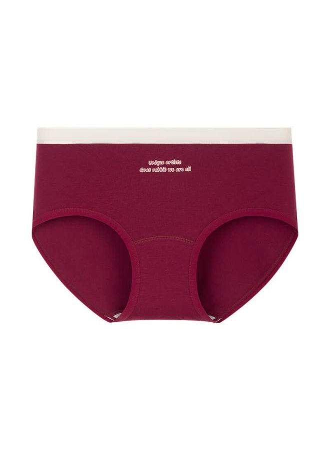 Deanfun 10a Antibacterial Pure Cotton Crotch Mid-waist Red Lucky Wedding Women's Shorts 3-pack Gift Box L - Image 4