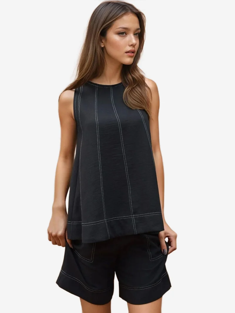 Stitch Detail Relax Fit Co-ord Set