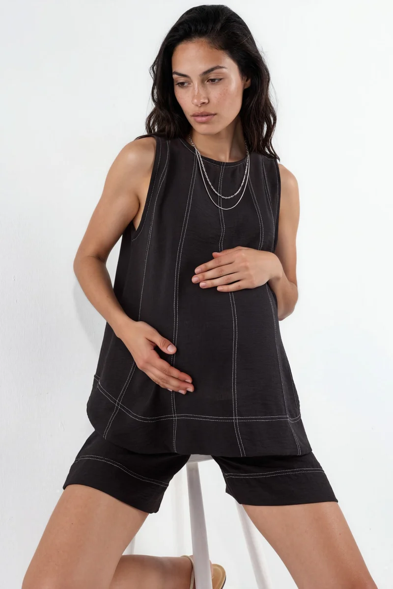 Hiccup Stitch Detail Relax Fit Co-ord Set