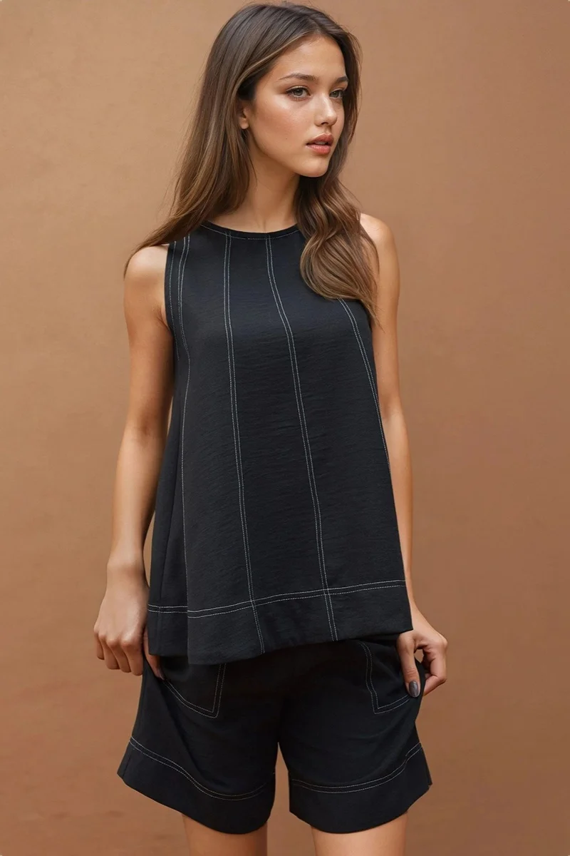 Stitch Detail Relax Fit Co-ord Set