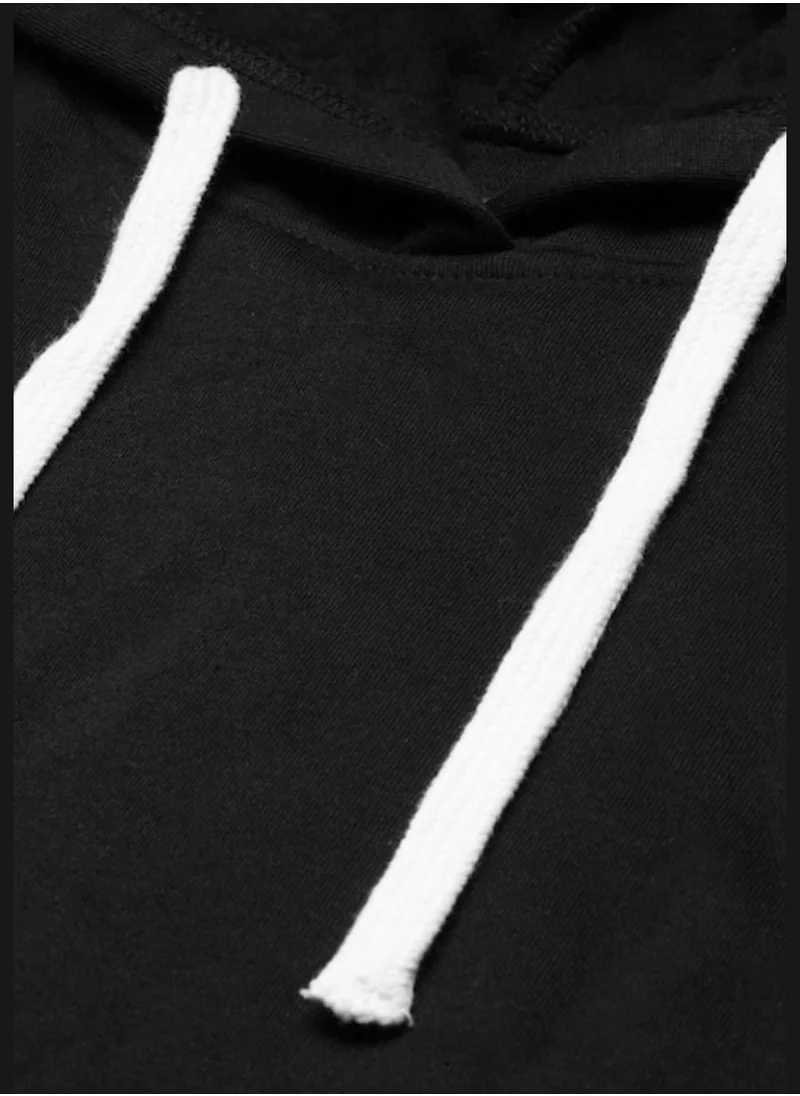 Campus Sutra Front Pocket Printed Hoodie