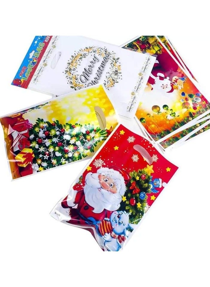 Christmas 2025 Printed Christmas bags Heavy material Package bag: 10 pieces Size: 16.5*25 cm  - Image 3