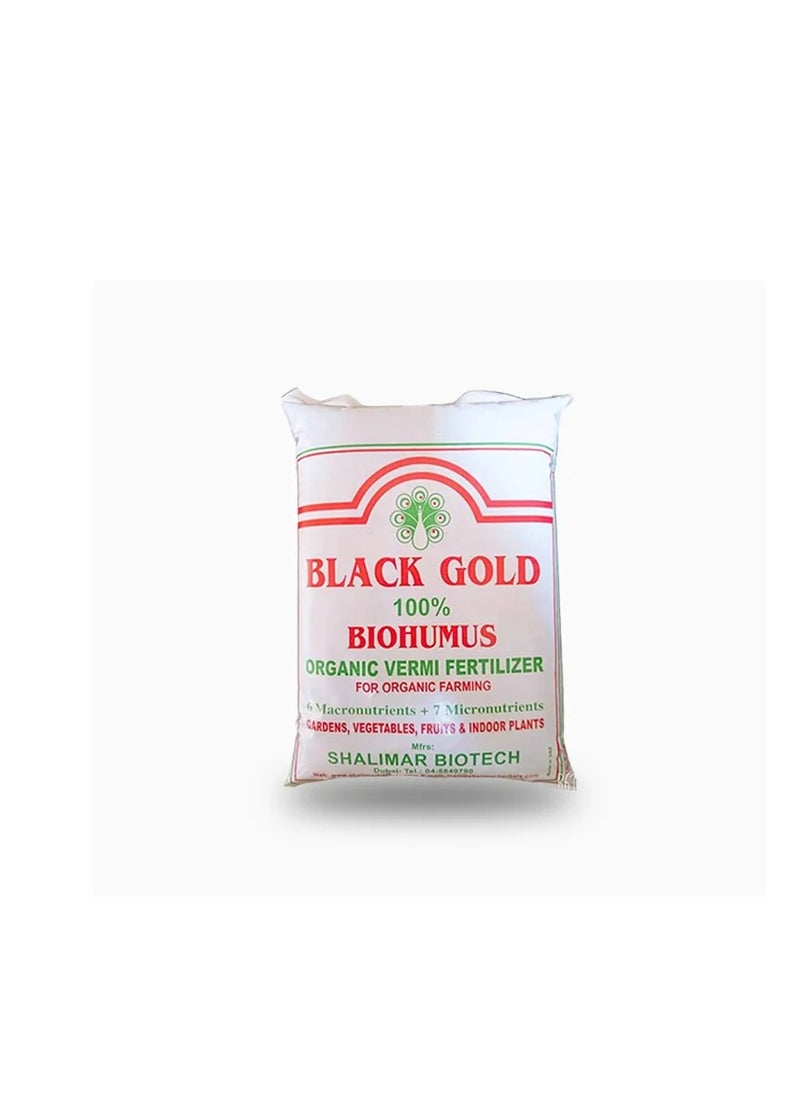 Black Gold - Black Gold Organic Vermi Fertilizer For All Plants 1Kg is a High Quality Nutrient Rich Compost Made from Earthworm Castings. - Image 1