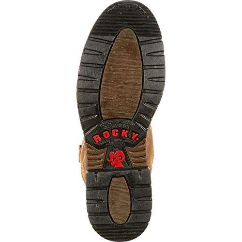 ROCKY Original Ride Branson Roper Waterproof Western Boots, Aztec Crazy Horse, Size 15(ME) - Image 3