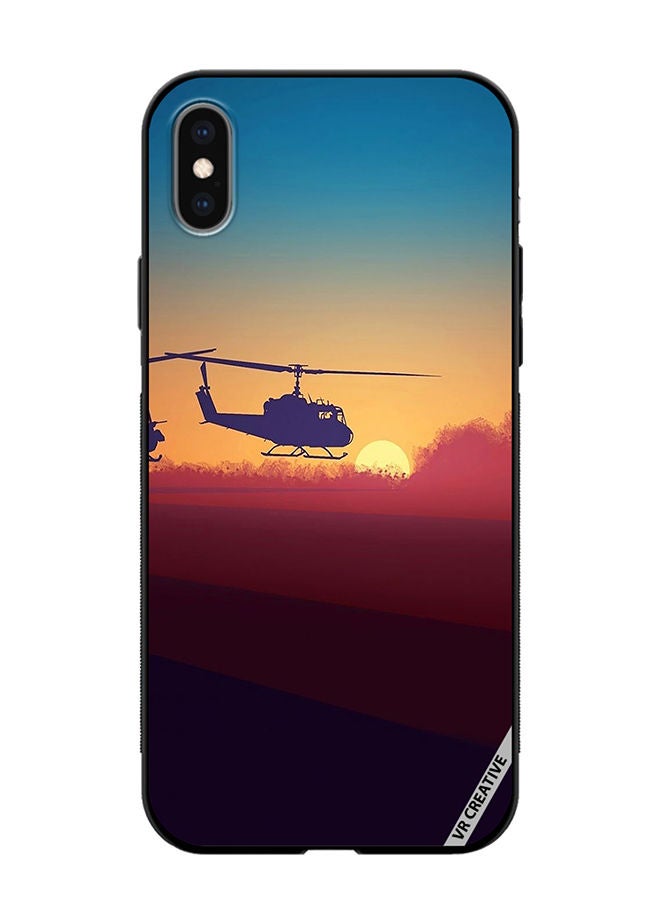 VR CREATIVE Protective Case Cover For Apple iPhone XS Max Military Choppers Design Multicolour - Image 1