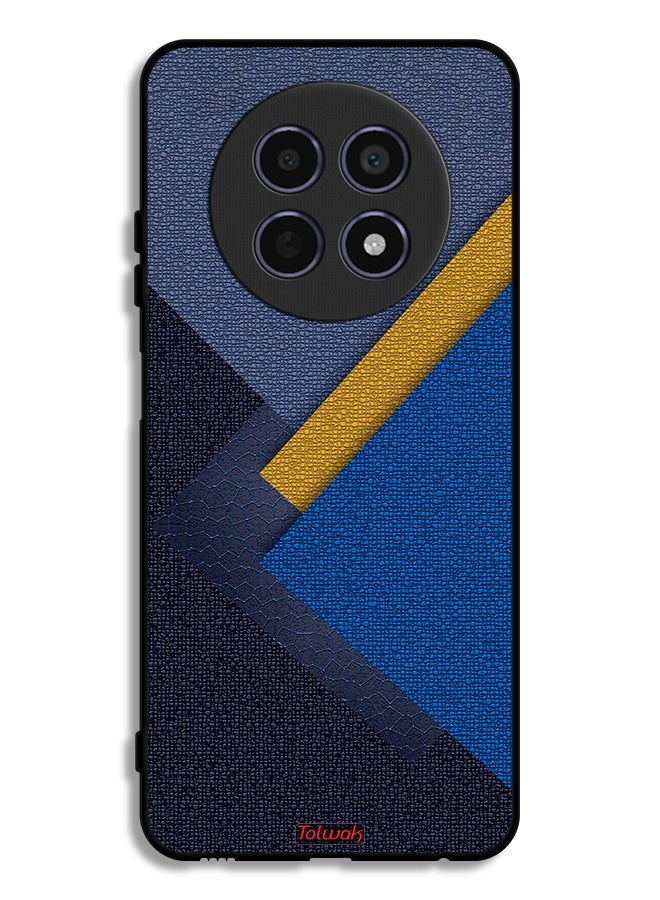 Tolwak غطاء حماية Realme 12x 5G بنمط ظلال جلدية مثلثات - Image 1