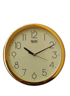 Ajanta Plastic Abstract Quartz Wall Clock - Model No.957 (260mm x 260mm x 33mm, Ivory)  - Image 1