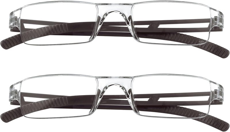 VisionGlobal 5/8 Pairs Reading Glasses, Computer Reading Glasses for Women and Men, Fashion Square Eyewear Frame - Image 1