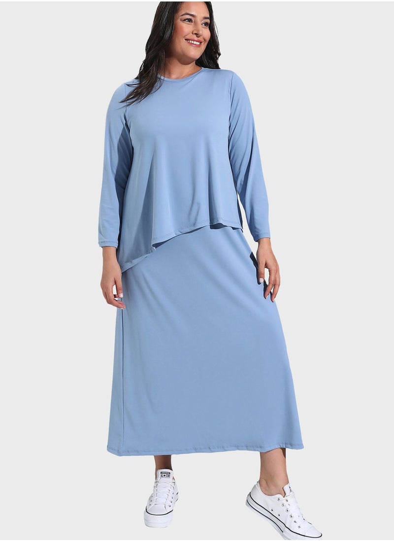 عالية من مودانيسا - فستان بياقة دائرية - Image 1