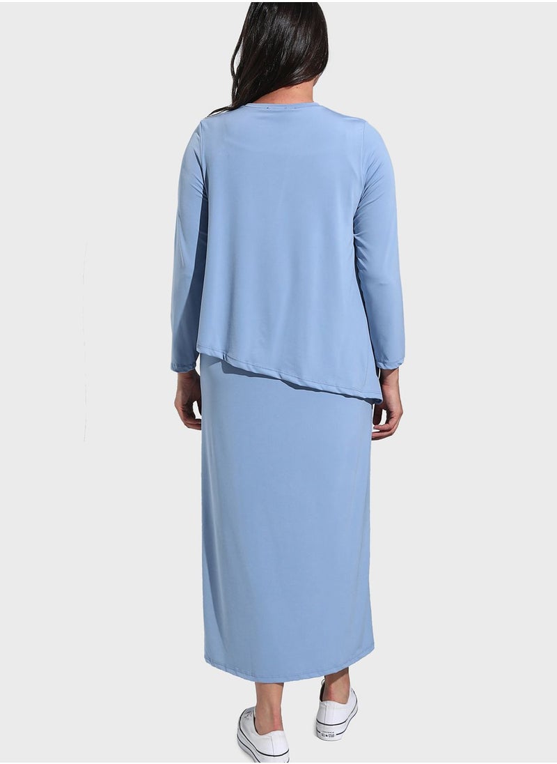 عالية من مودانيسا - فستان بياقة دائرية - Image 1