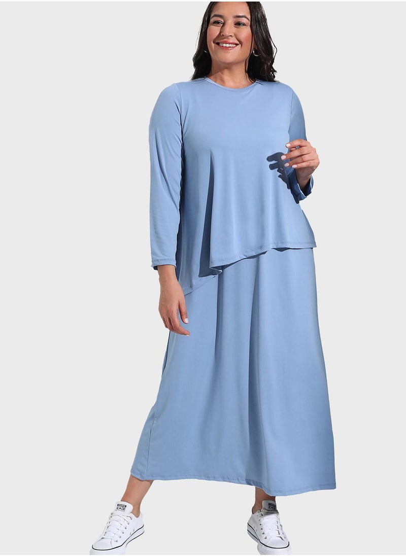 عالية من مودانيسا - فستان بياقة دائرية - Image 1