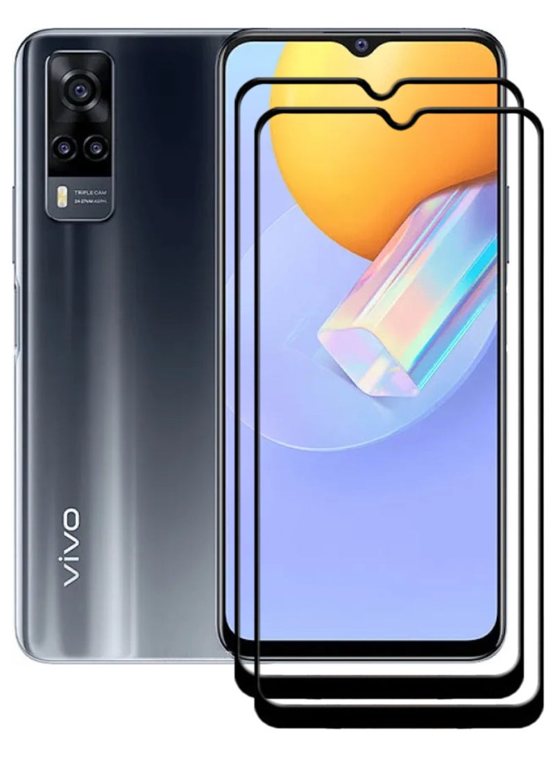 ACLIX 2 Pieces Antistatic ESD Dustproof Premium Quality High Definition Tempered Glass Screen Protector Designed For vivo Y51 (2020) - Image 1