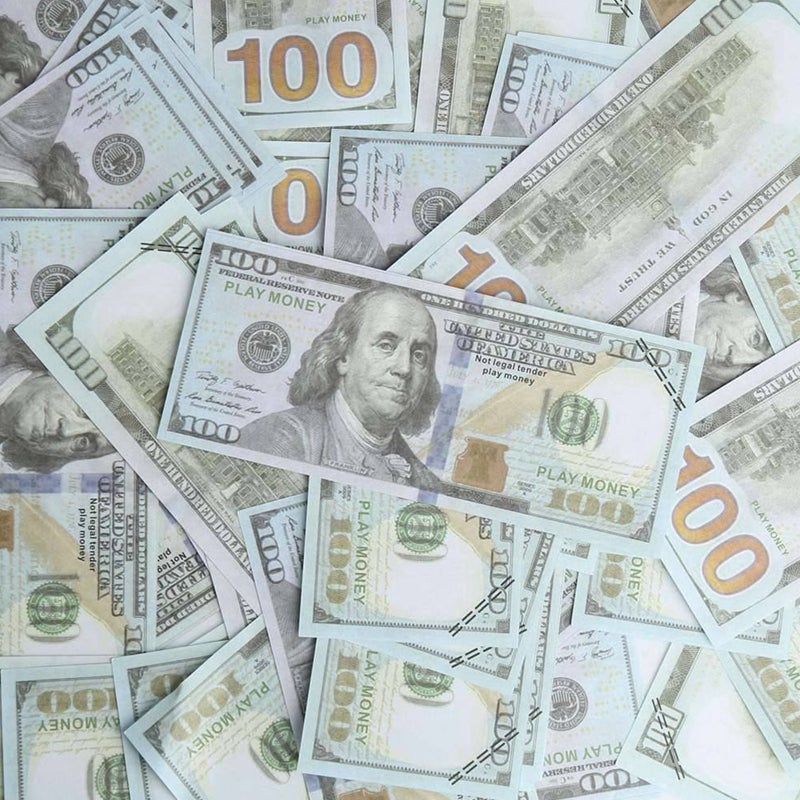 300PCS Prop Money Dollars Replica Dollar Bill Fake Play Money Souvenir Banknote Pretend Dollar Bills for Home Party Movie Advertising Novelty Props Game Gift - Image 5