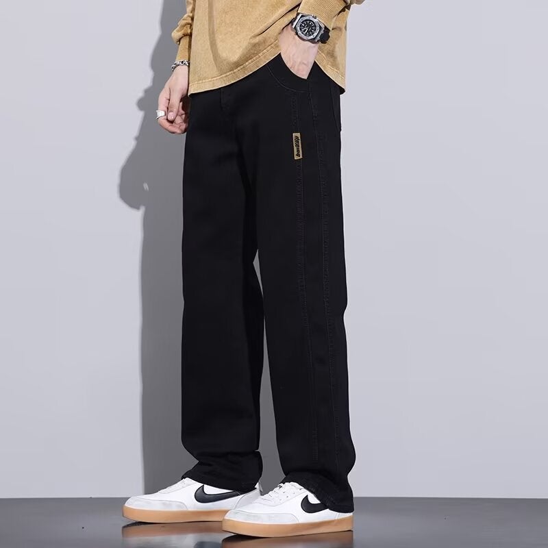 Unisex Classic Denim Jeans Loose Fit Daily Outdoor Wear - Image 1