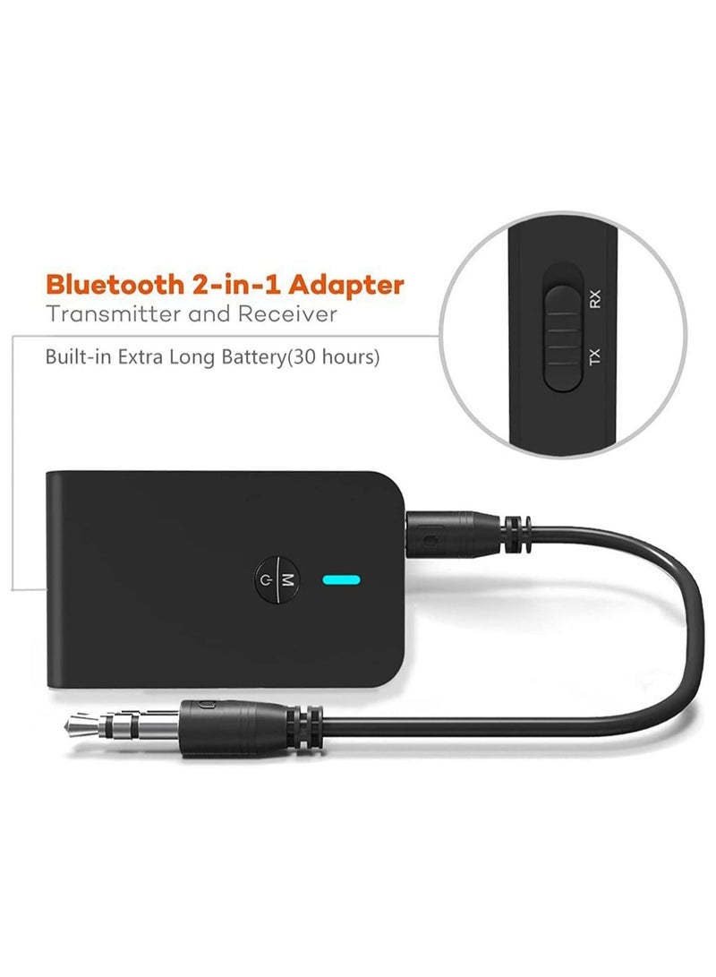 SYOSI Bluetooth 5.0 Transmitter and Receiver 3-in-1 Wireless Bluetooth Adapter 3.5mm Bluetooth Audio Adapter for TV PC Headphones Speakers - Image 5