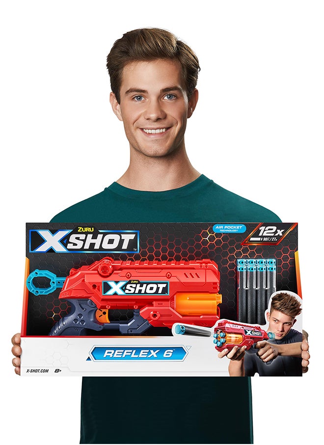 Zuru X-Shot إكسل ريفلكس-6 16 سهم - لعبة تصويب حركية للأطفال والمراهقين والبالغين، للأولاد والبنات، أنشطة عطلات خارجية، هدايا للأطفال من عمر 8 سنوات فأكثر  - Image 3