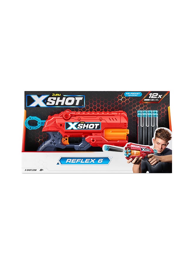 Zuru X-Shot إكسل ريفلكس-6 16 سهم - لعبة تصويب حركية للأطفال والمراهقين والبالغين، للأولاد والبنات، أنشطة عطلات خارجية، هدايا للأطفال من عمر 8 سنوات فأكثر  - Image 1