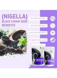 BLISS OF EARTH Certified Organic Black Cumin Kalonji Nigella Seeds 100GM  - Image 3