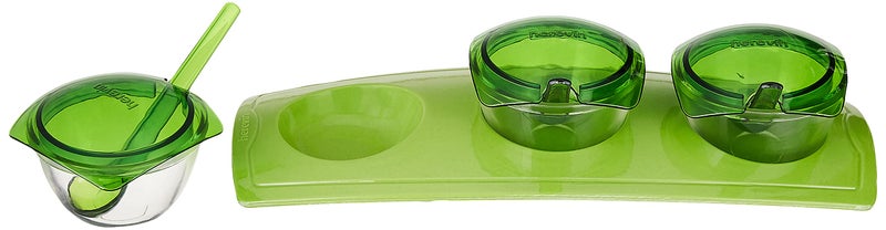 Herevin Imperia Snacks Serving Set with Spoon and Cover, 3-Pieces, Color May Vary - Image 3