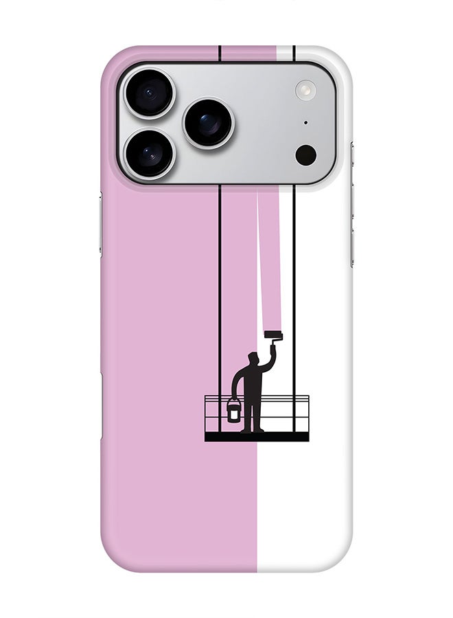 Stylizedd For iPhone 17 Pro Max,Case, [Compatible with MagSafe] Magnetic cover Slim fit Protection Matte, - Paint Hanger (Pink)